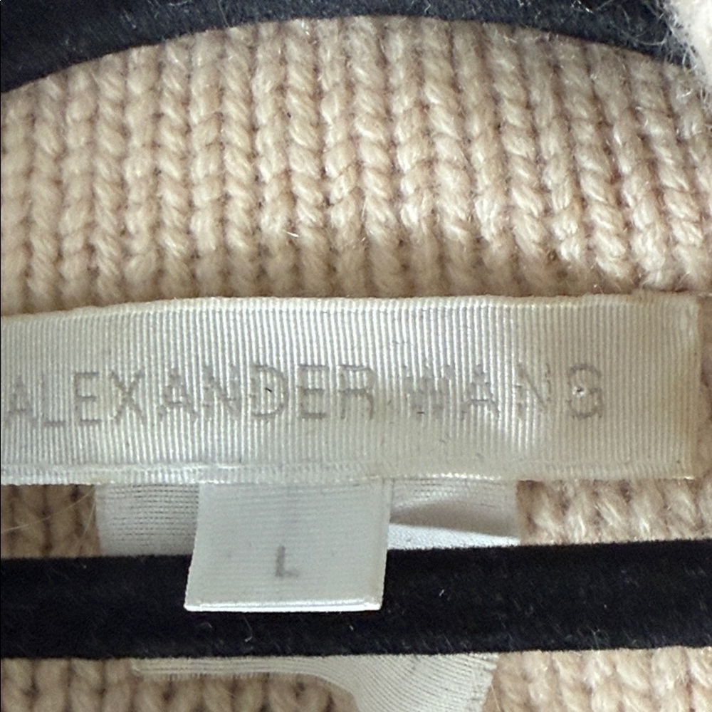 Alexander Wang Cashmere Cropped Sweater Size L - Picture 10 of 11